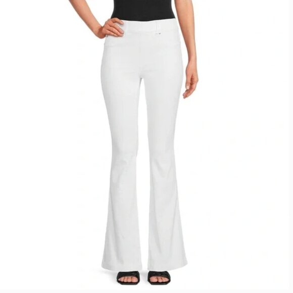 Spanx High-Rise Flare Jeans with Tummy Control White - Picture 1 of 12